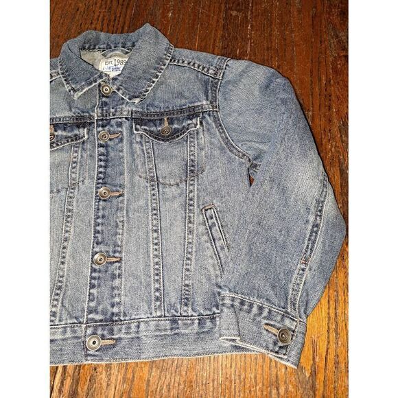 Boys Small Size 5/6 Place by Childrens Place Long Sleeve Denim Blue Jean Jacket - Picture 2 of 6
